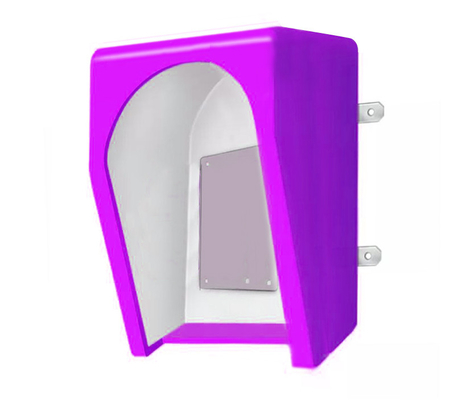 kopen De Telefoonkap van Hood Telephone Booths Dustproof Acoustic van de vandaal Bestand Telefoon Akoestische online vervaardiging