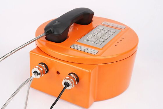 kopen Explosieveilige telefoon met sterke ruisonderdrukking, IP66-bescherming en behuizing van aluminiumlegering voor gevaarlijke gebieden online vervaardiging