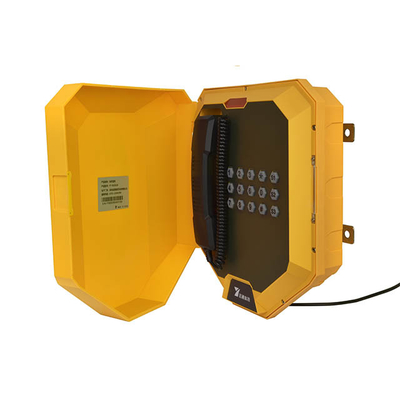 IP68 stofdichte industriële weerdichte telefoon met 12V spanning en optionele telefoon