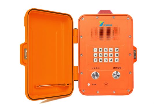 Vlamwerende explosiebestendige telefoon voor ATEX-zone 0 1 2 Spanning DC 12V / AC 220V Optioneel POE